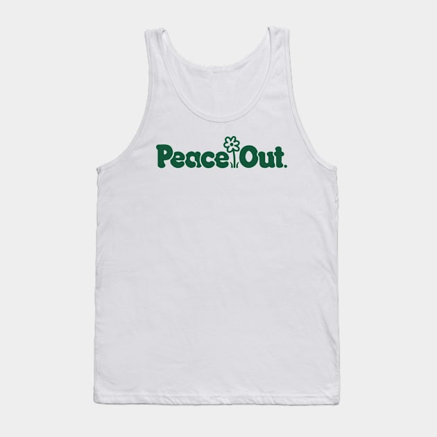 PEACE OUT Tank Top by lounesartdessin